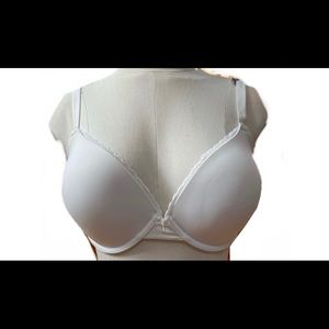Aerie Basic White Plunge Push-up Bra 34DDD